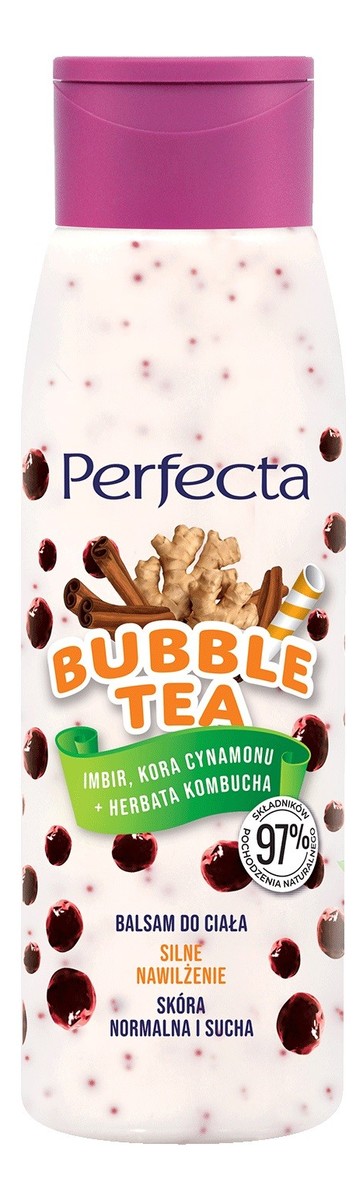 Balsam do ciała Silne Nawilżenie - Imbir Kora Cynamonu i Herbata Kombucha