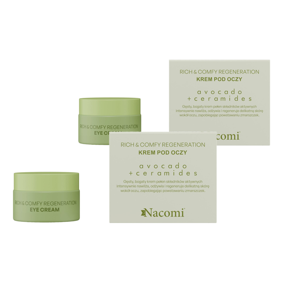 Nacomi Rich&comfy regeneration Avokado Krem pod oczy 2sztx15ml