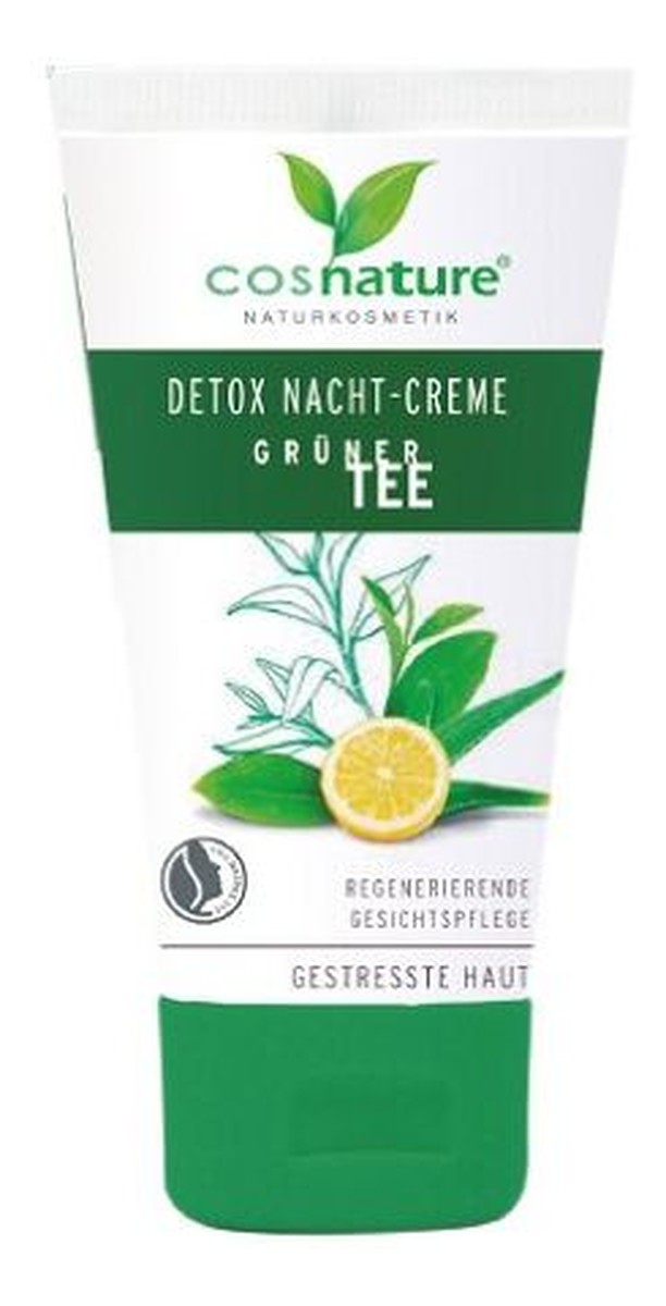 Naturalny Krem Detox Na Noc Z Zieloną Herbatą