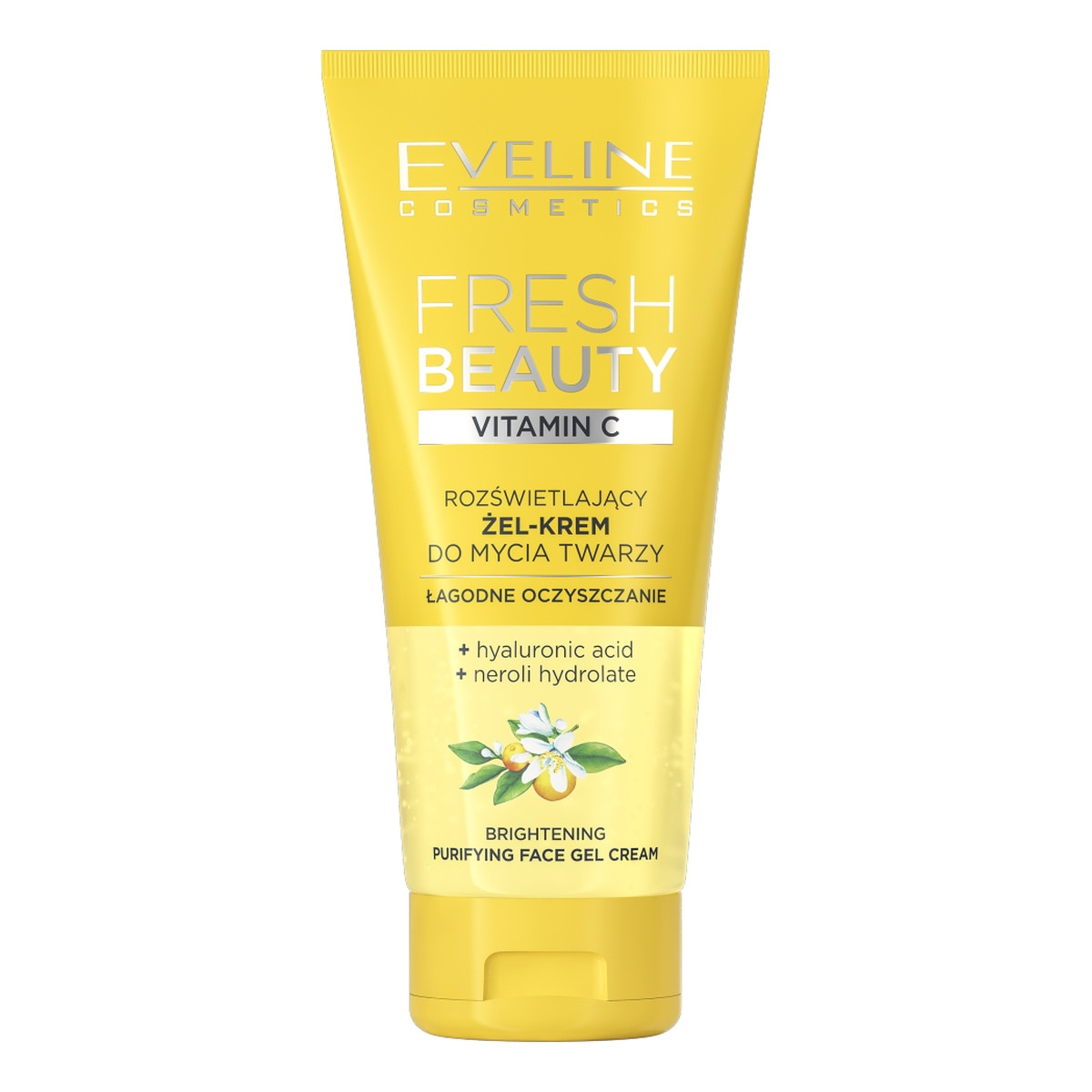 Eveline Fresh Beauty rozświetlający Żel-krem do mycia twarzy z witaminą c 150ml
