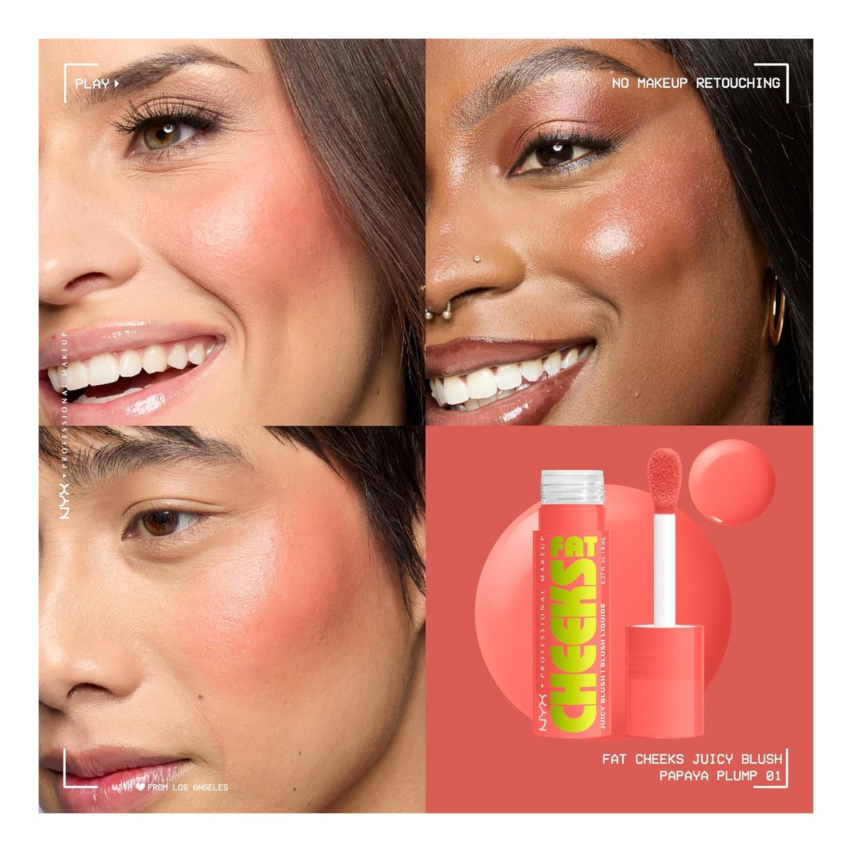 NYX Professional MakeUp Fat Cheeks Róż do policzków w płynie 8ml