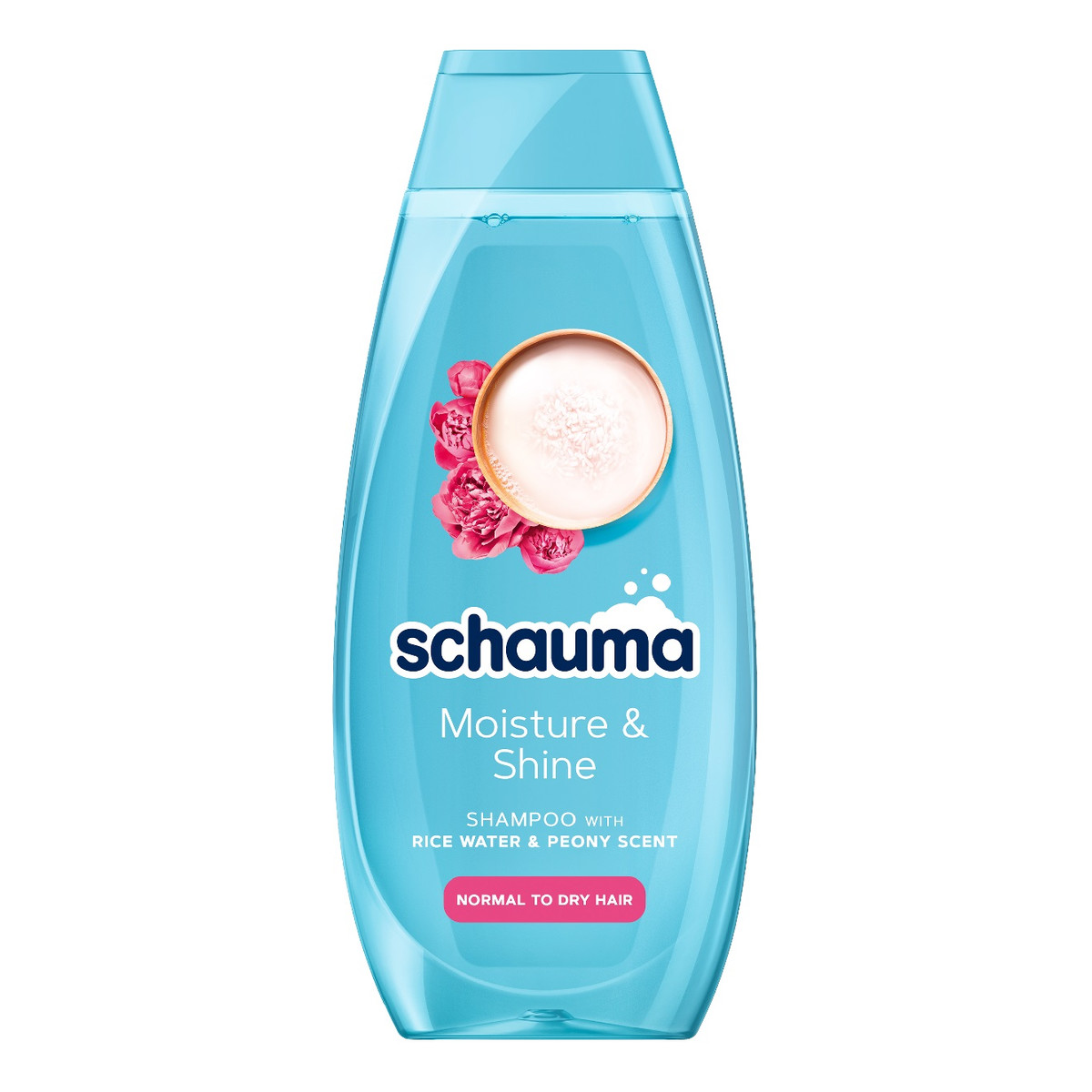 Schauma Moisture & shine szampon do włosów suchych i normalnych z wodą ryżową 400ml