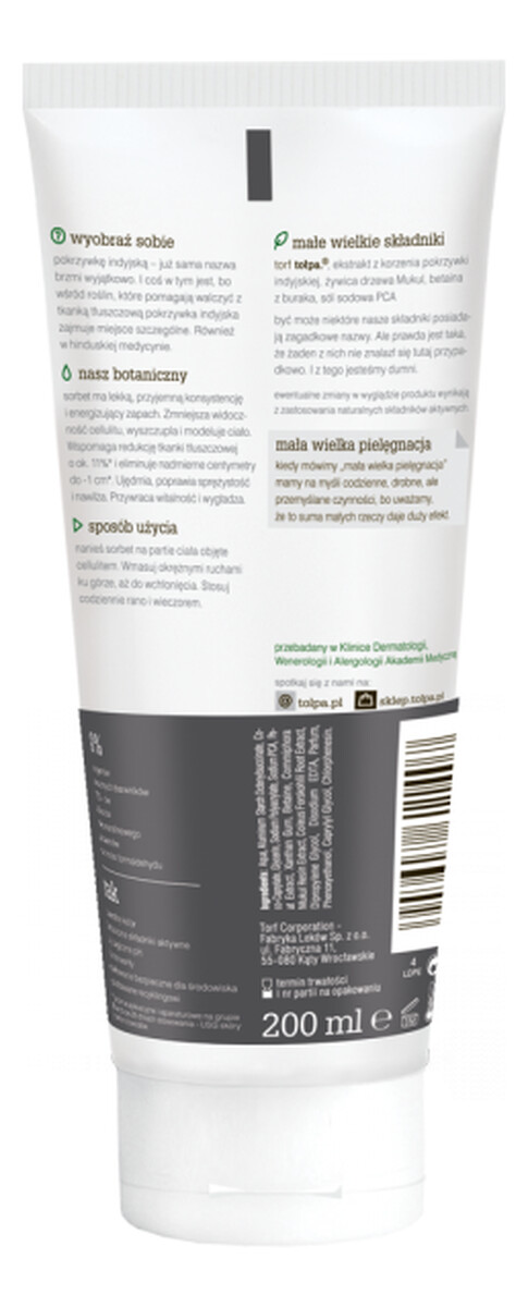 Antycellulitowy Sorbet Nawilżający