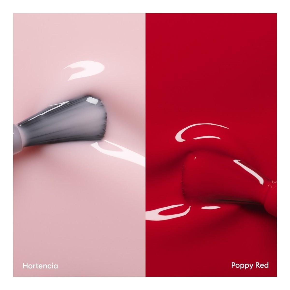 zestaw do manicure 36W - Poppy Red + Hortencia