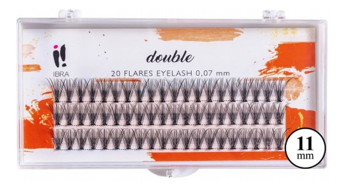 Kępki rzęs DOUBLE 0.07-C-11 mm 1op.