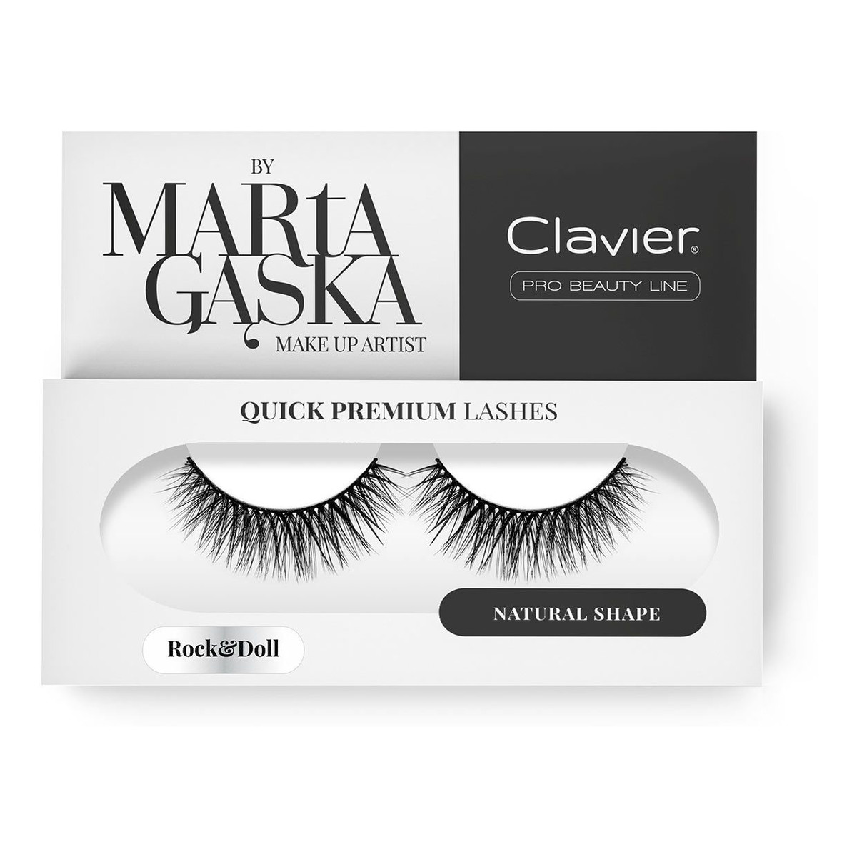 Clavier Quick Premium Lashes rzęsy na pasku Rock&Doll 804