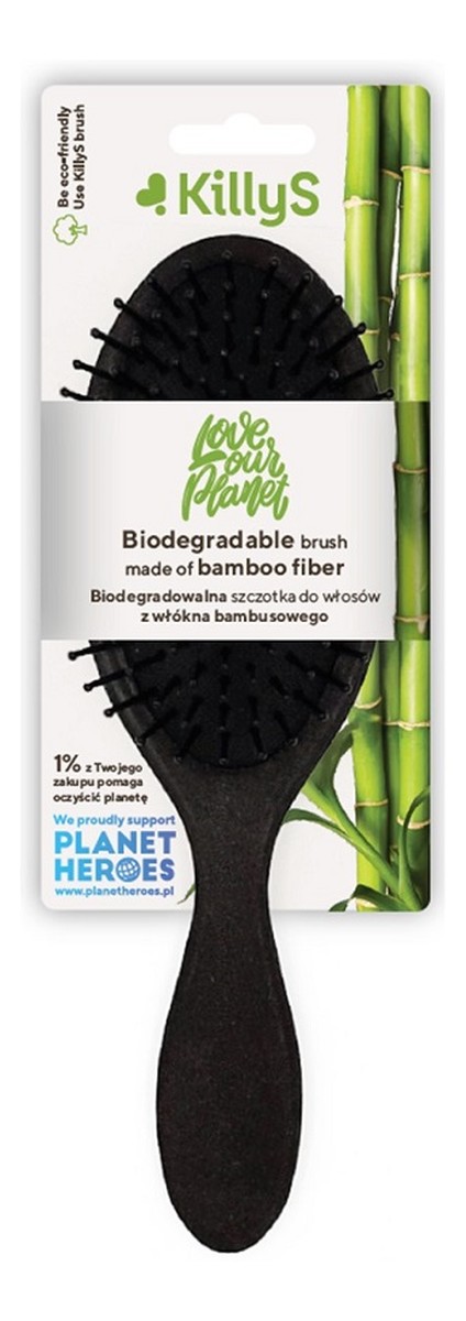 Biodegradable brush biodegradowalna szczotka do włosów z włókna bambusowego