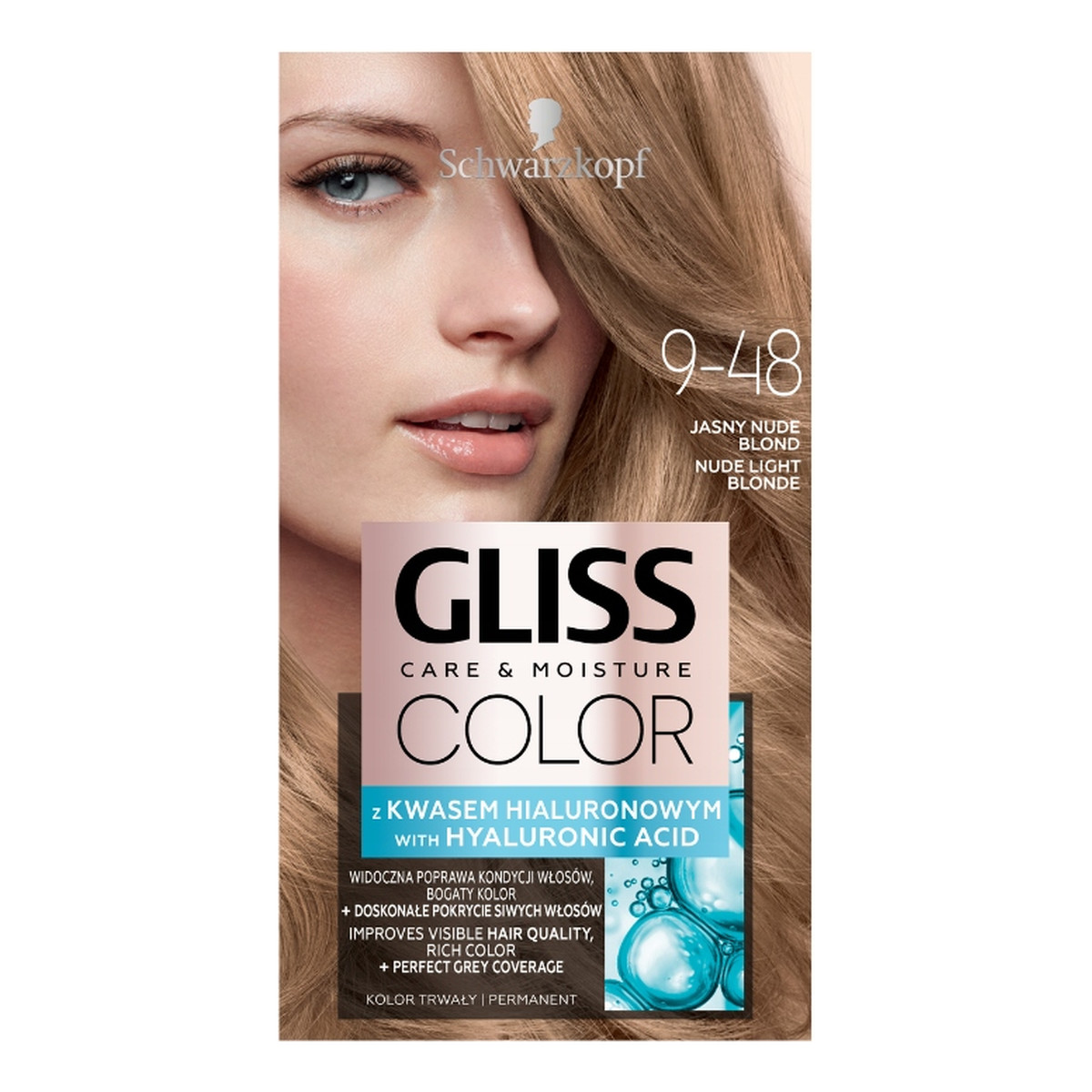 Gliss Color care & moisture farba do włosów 9-48 jasny nude blond