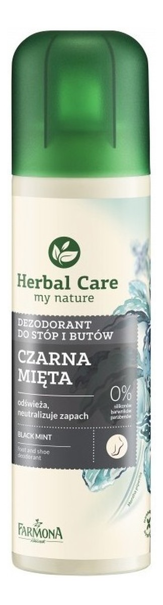 Czarna Mięta Odświeżający dezodorant do stóp i butów