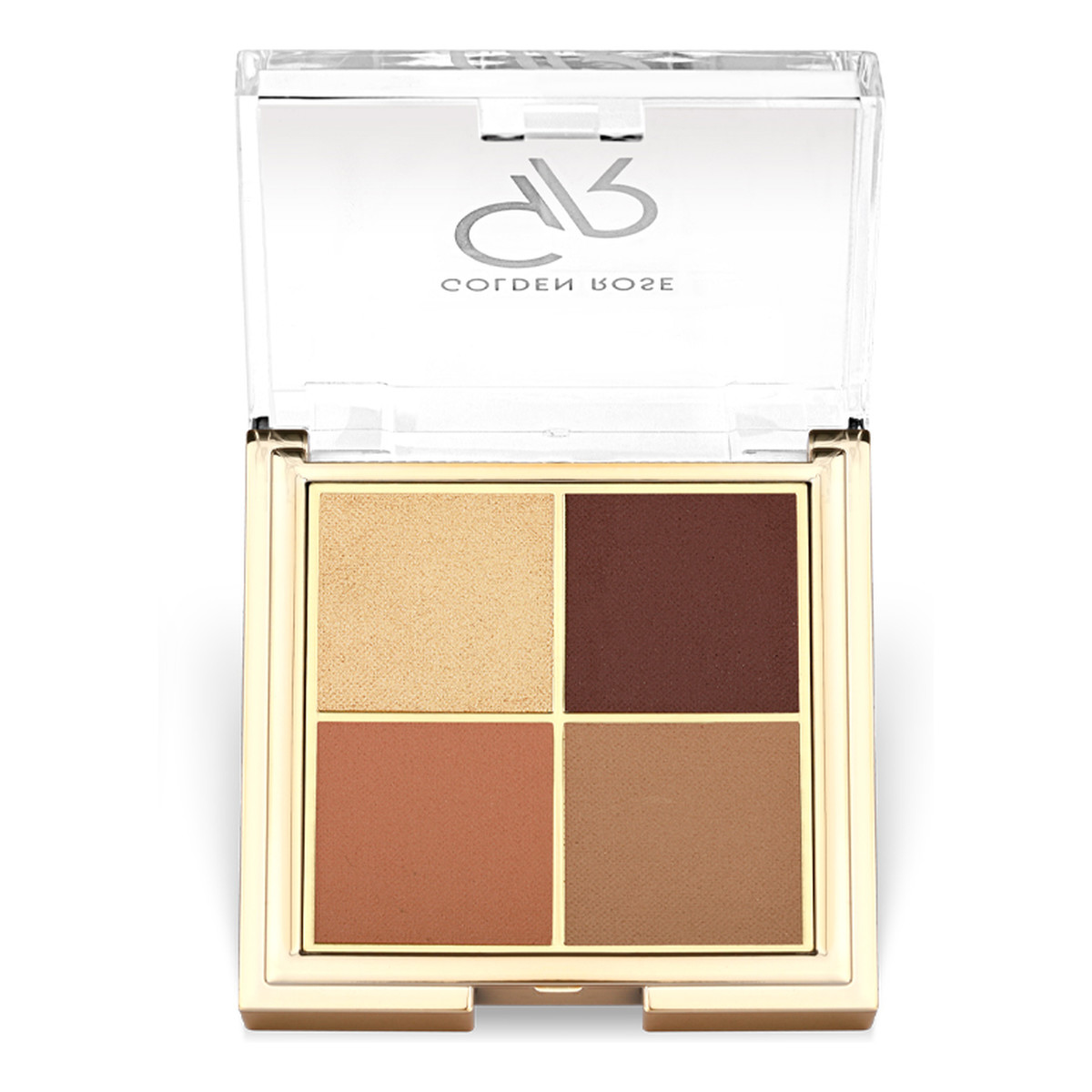 Golden Rose Quattro Eyeshadow Palette Paleta cieni do powiek poczwórna 9g