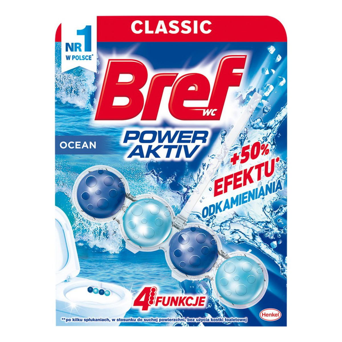 Bref Power Aktiv Kostka do WC Ocean 50g