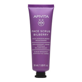 Face scrub bilberry brightening delikatny peeling rozświetlający do twarzy borówka