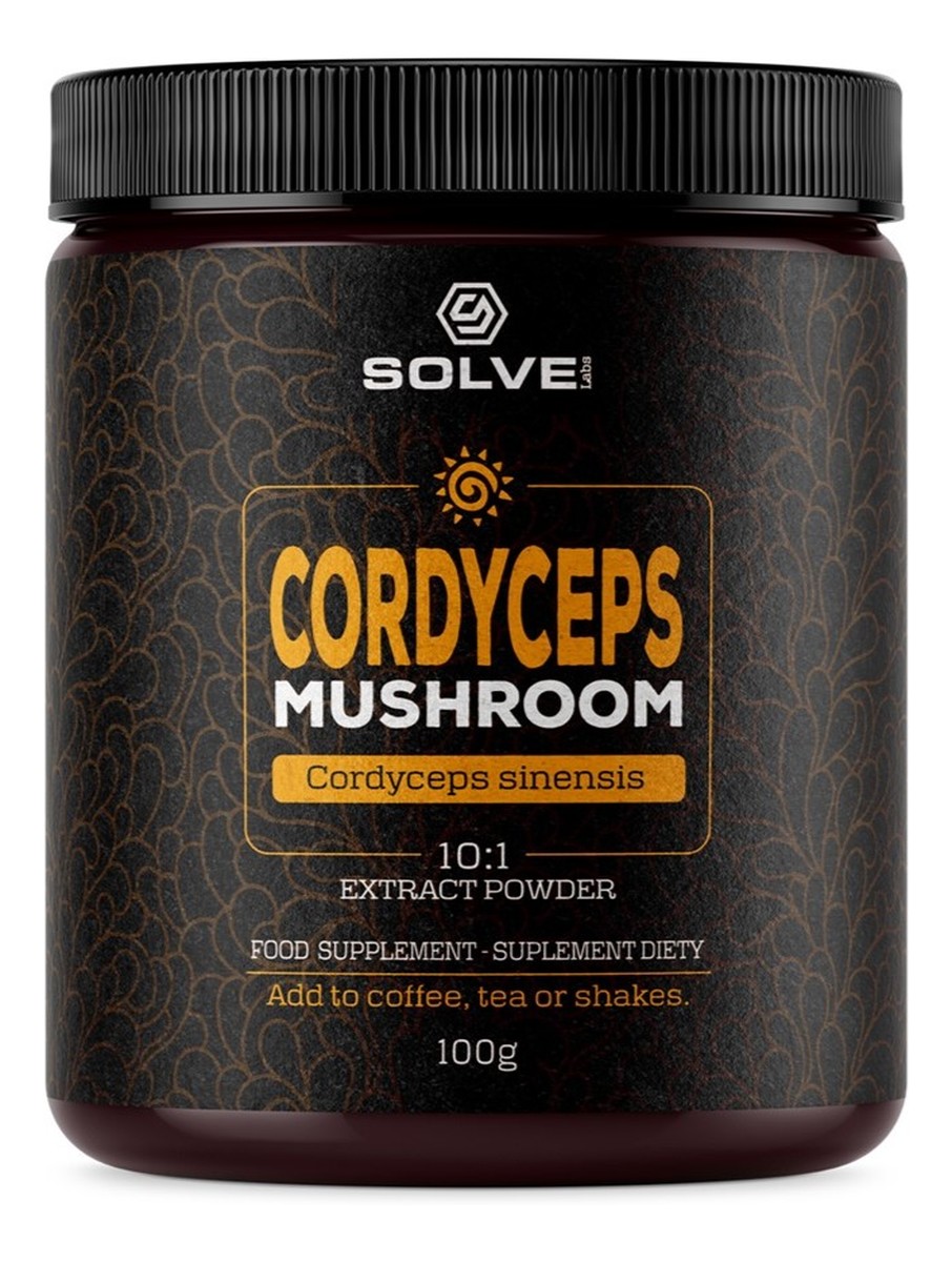 Cordyceps mushroom suplement diety w proszku