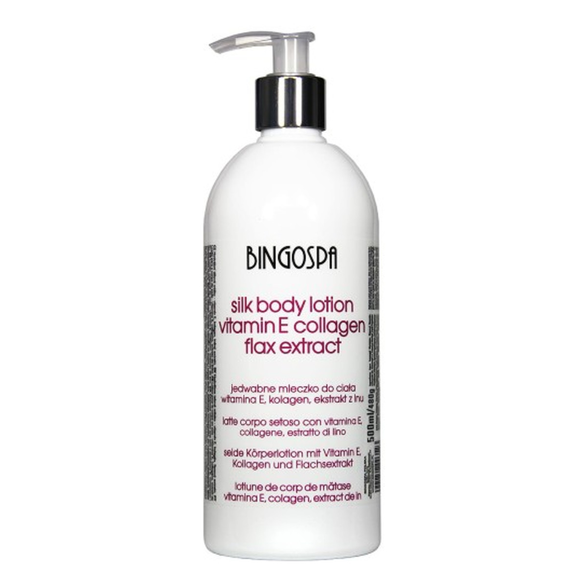 BINGOSPA Jedwabne mleczko do ciała Witamina E 500ml