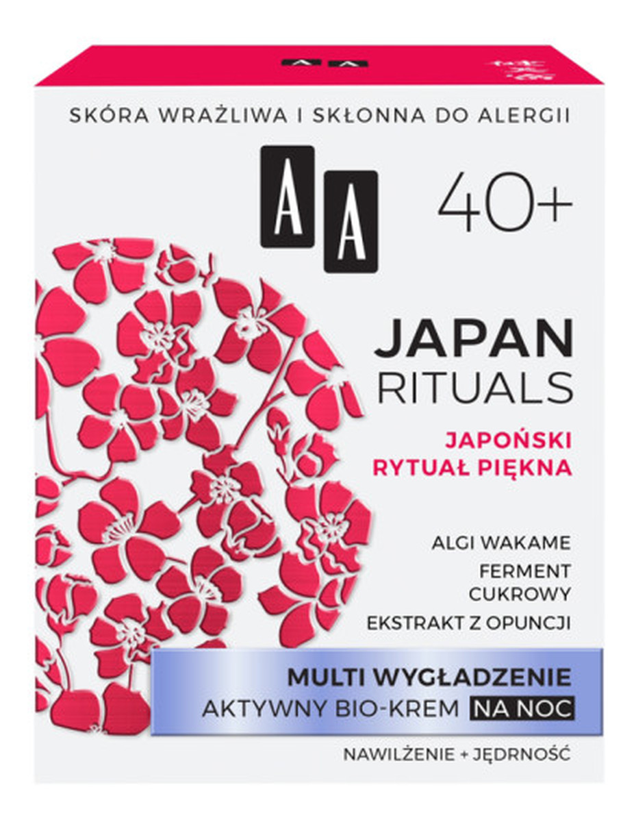 MULTI WYGŁADZENIE AKTYWNY BIO-KREM do twarzy NA NOC 40+