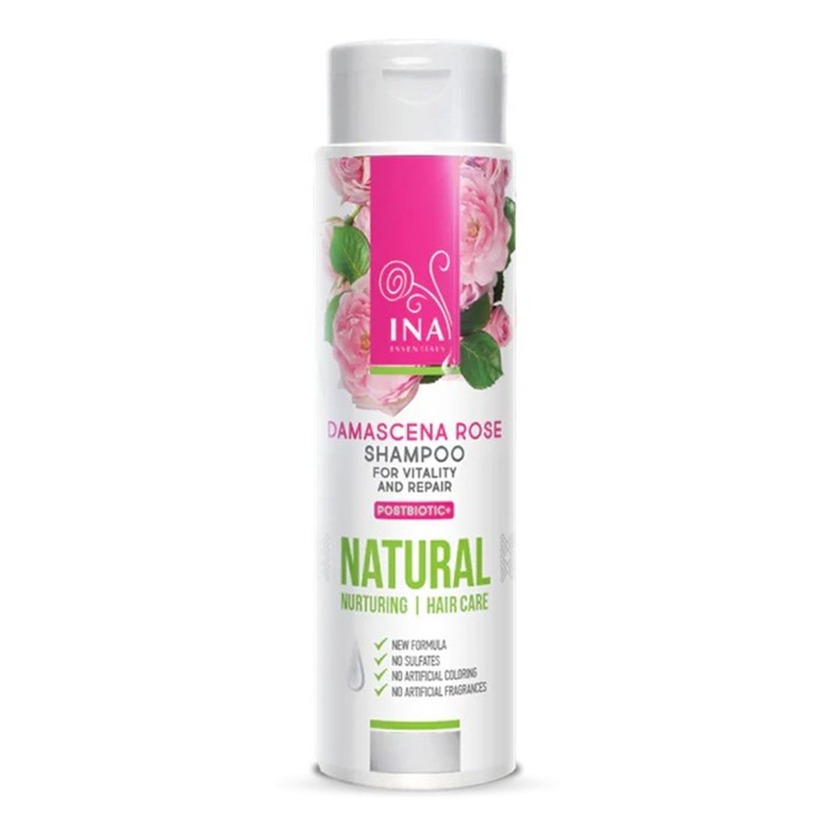 Ina Essentials Naturalny szampon różany do włosów suchych i zniszczonych 200ml