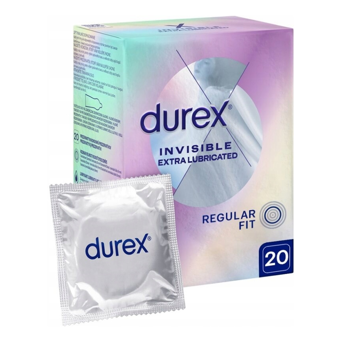 Durex Prezerwatywy invisible dodatkowo nawilżane 20 szt cienkie