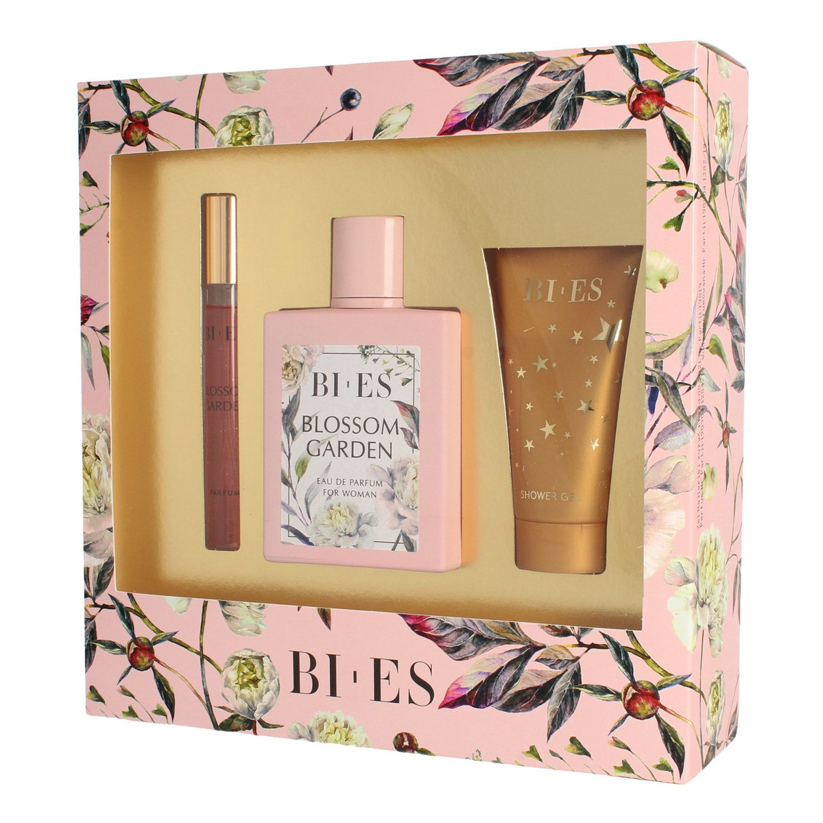 Bi-es Blossom Garden Komplet (woda perfumowana 100ml+parfum 12ml+żel pod prysznic 50ml) 162ml