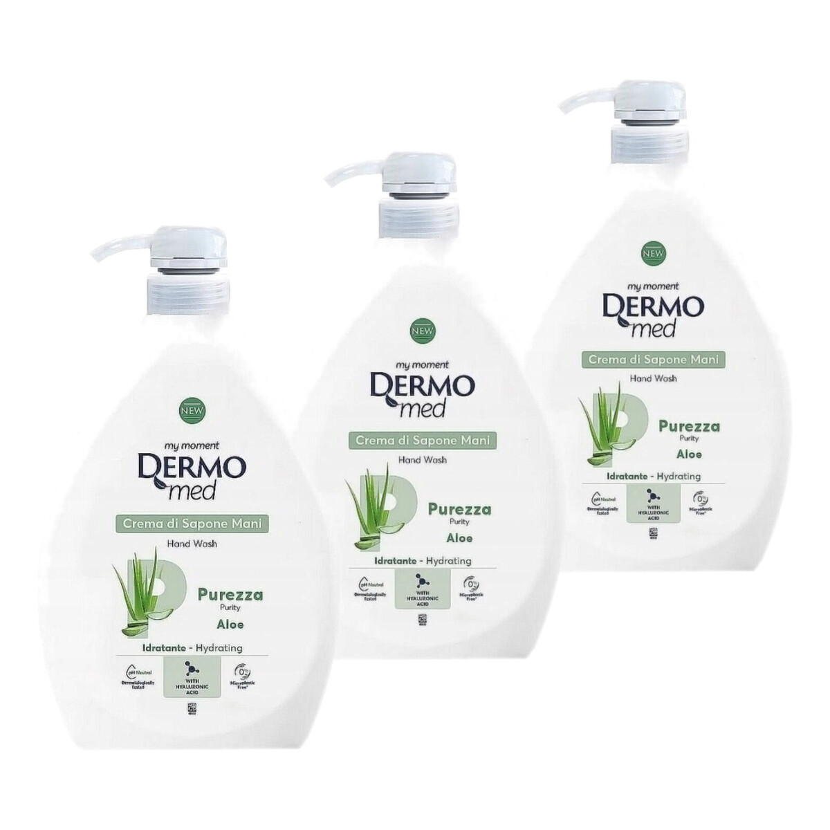 Dermomed Aloes Mydło w Płynie do Rąk 3x1L