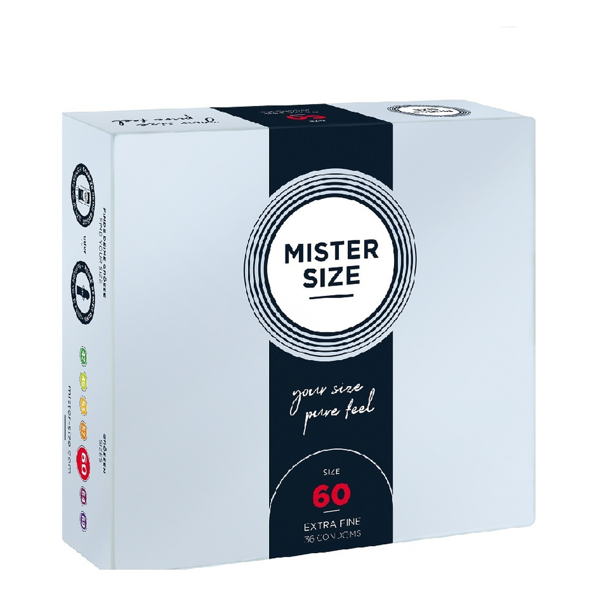 Mister Size Condoms prezerwatywy dopasowane do rozmiaru 60mm 36szt.