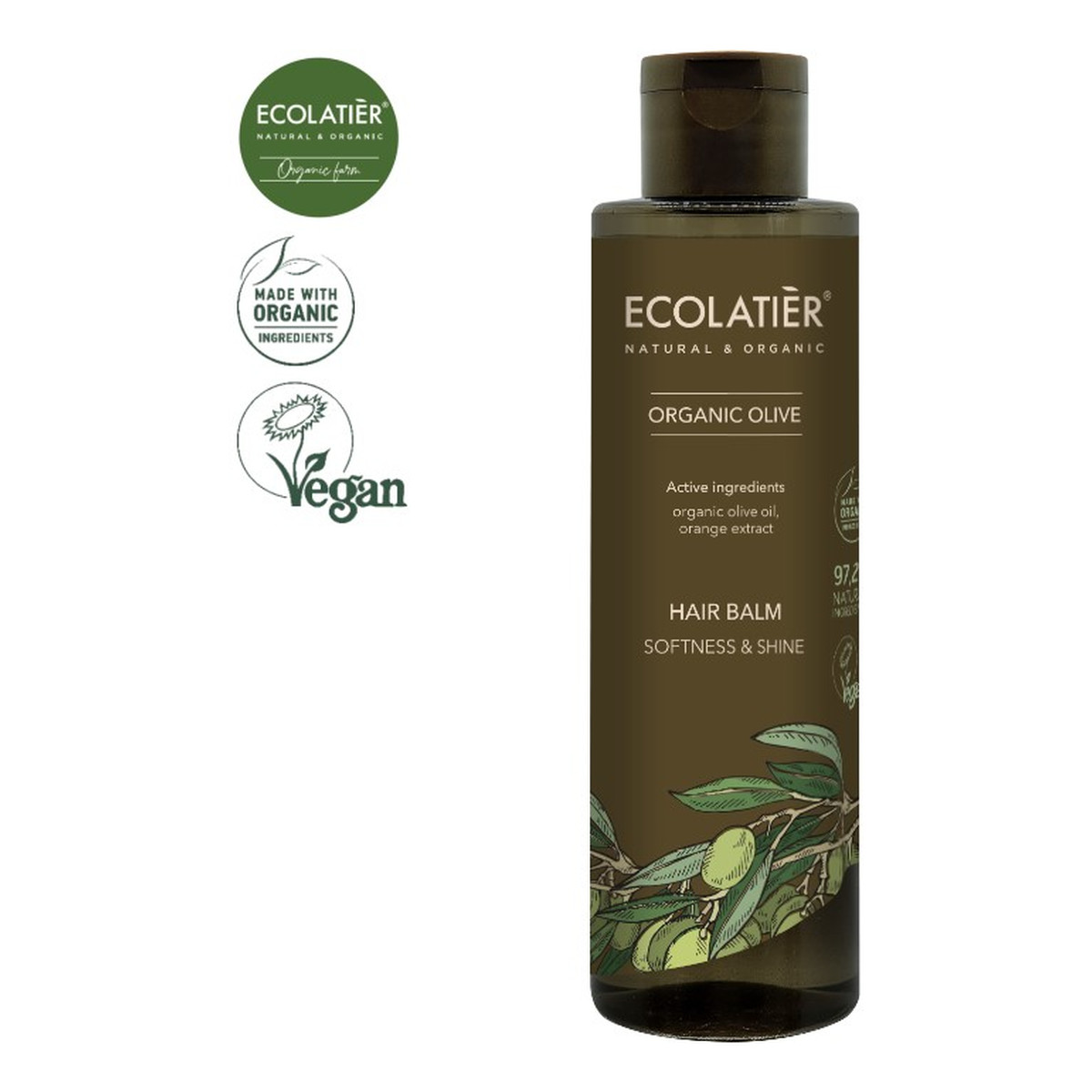 Ecolatier Olive Balsam do włosów Miękkość i Połysk 250ml