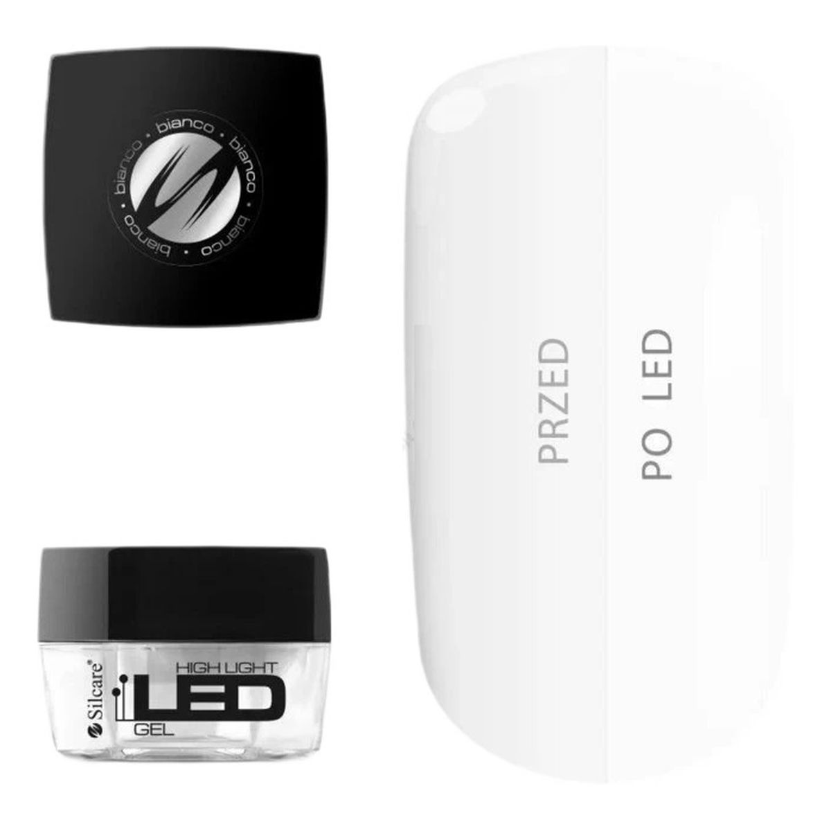 Silcare High Light Led Gel średniogęsty jednofazowy Żel do paznokci bianco 15g
