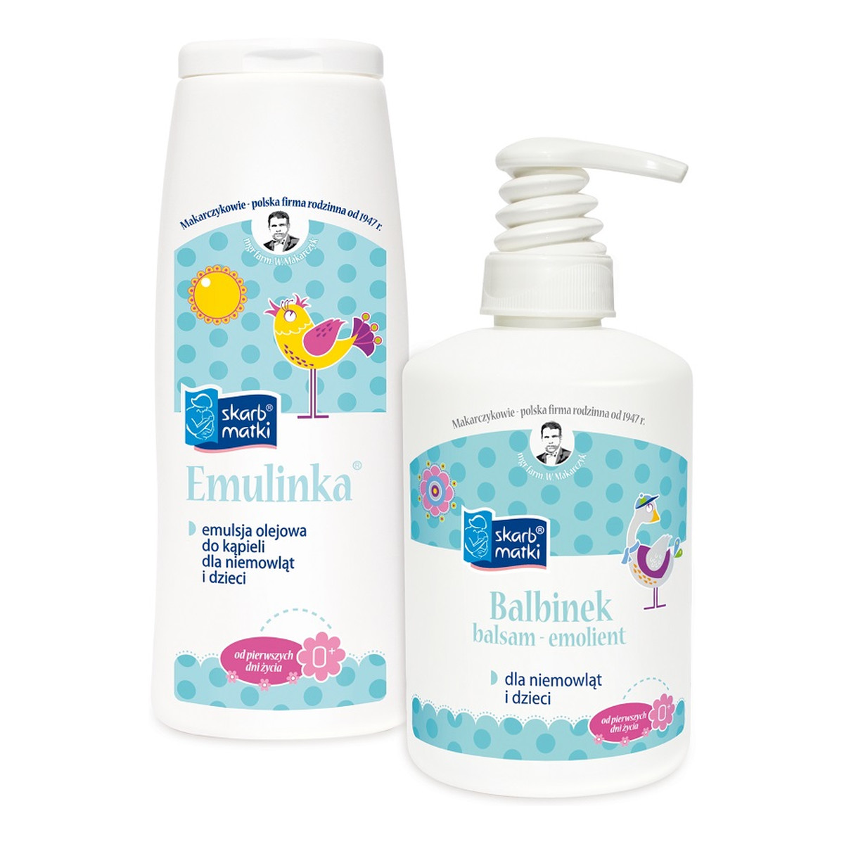 Skarb Matki Zestaw Emulinka emulsja olejowa do kąpieli 250ml + Balbinek balsam-emolient