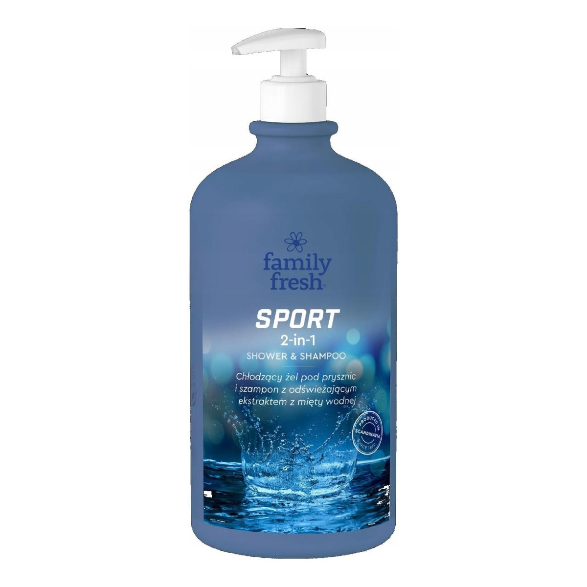 Family Fresh Sport 2in1 Shower & Shampoo chłodzący Żel pod prysznic 1000ml