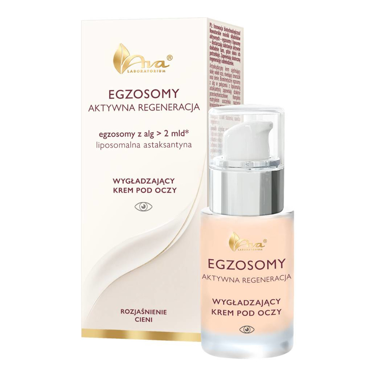 Ava Laboratorium Egzosomy Aktywna Regeneracja wygładzający krem pod oczy 15ml