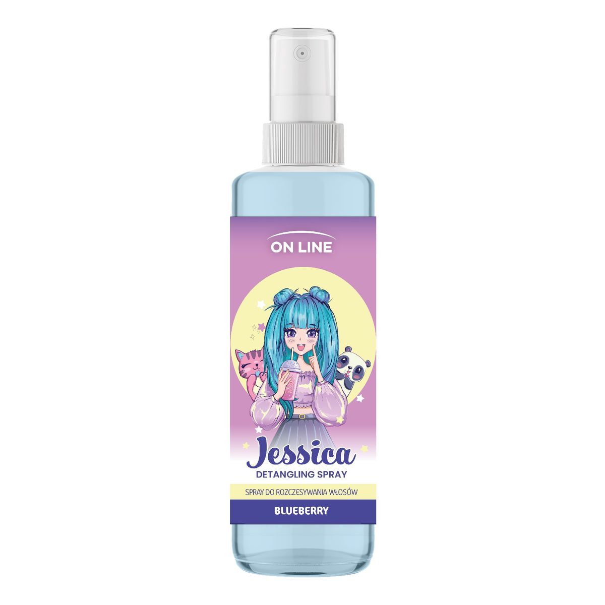 On Line Kids Jessica spray do rozczesywania włosów-blueberry 200ml