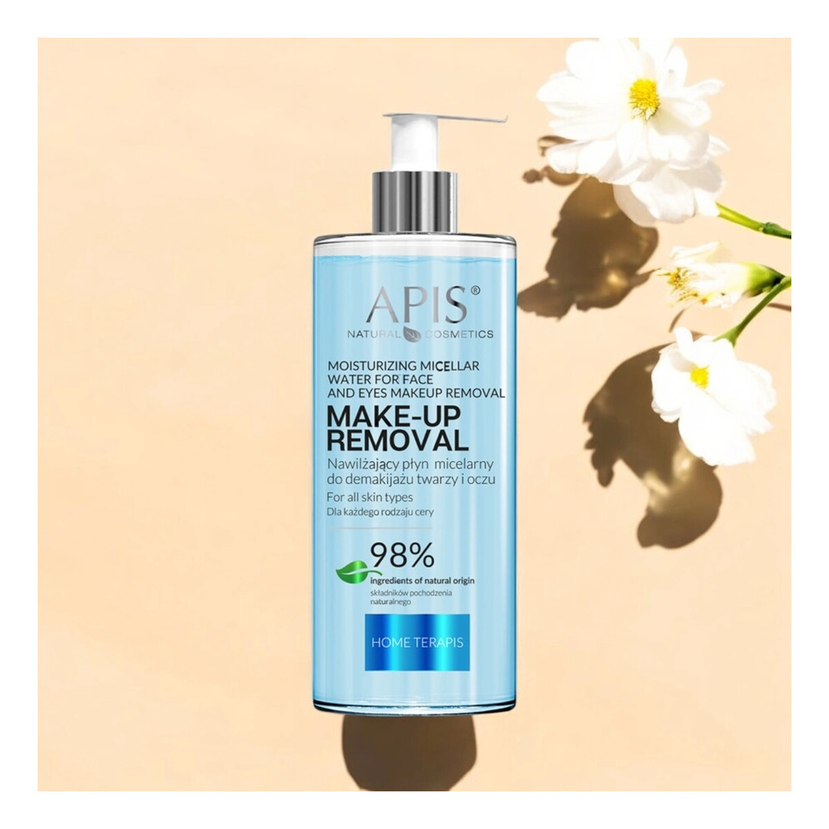 Apis Home Terapis Nawilżający Płyn Micelarny Do Demakijażu Twarzy I Oczu 500ml