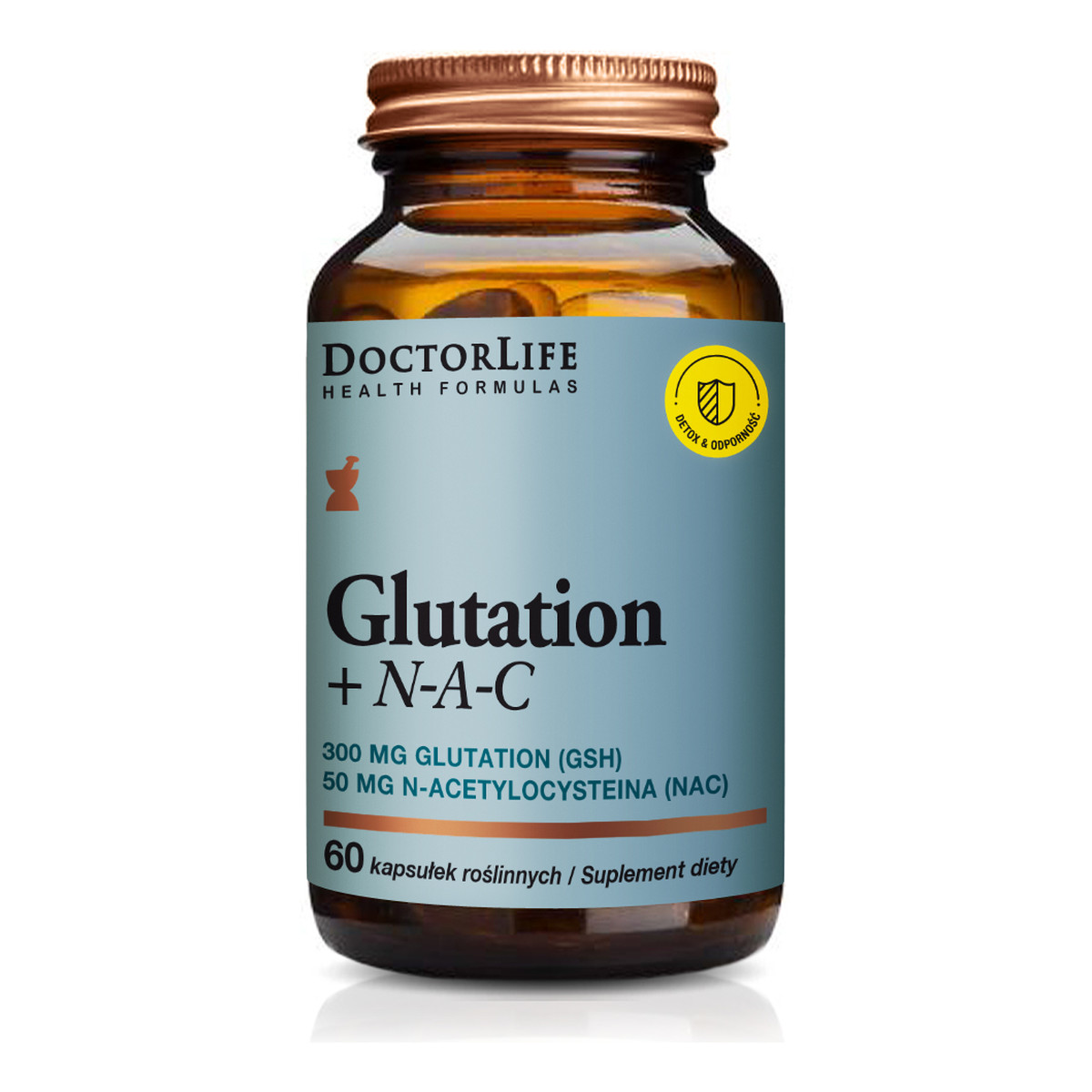 Doctor Life Glutation + n-a-c suplement diety wspomagający wątrobę 60 kapsułek