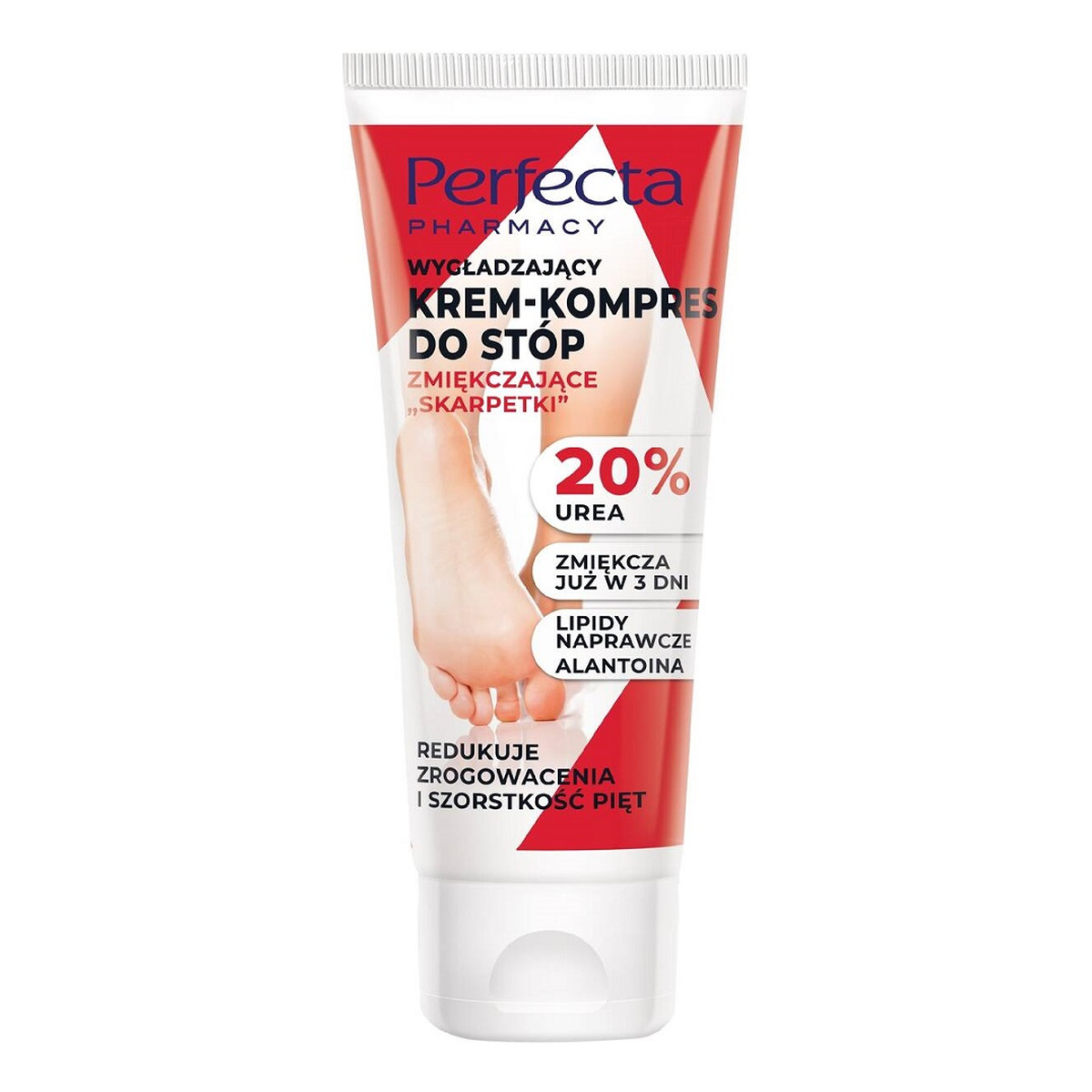 Perfecta Pharmacy wygładzający Krem-kompres do stóp zmiękczające skarpetki 80ml