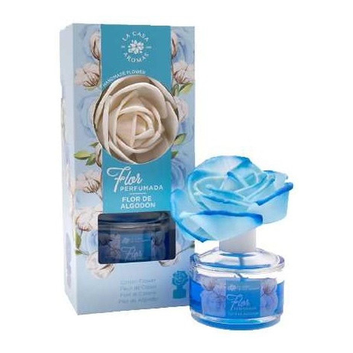 La Casa De Los Aromas Flor perfumada dyfuzor zapachowy w formie kwiata bawełniany kwiat 65ml