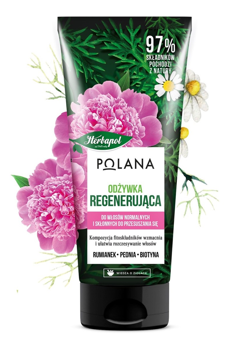 Odżywka do włosów regenerująca - Rumianek & Peonia & Biotyna