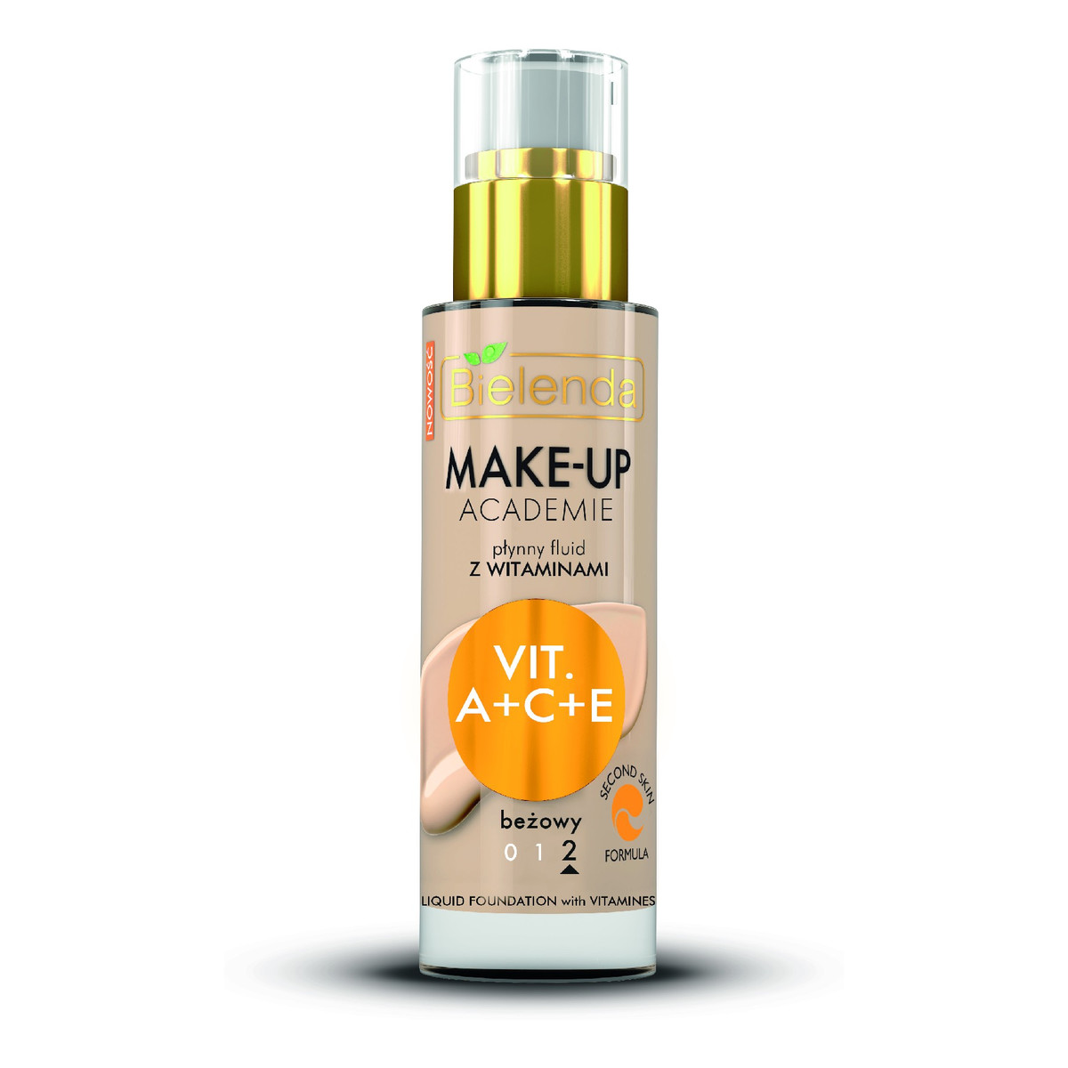 Bielenda Make-Up Academie Płynny Fluid z witaminami A+C+E 30ml