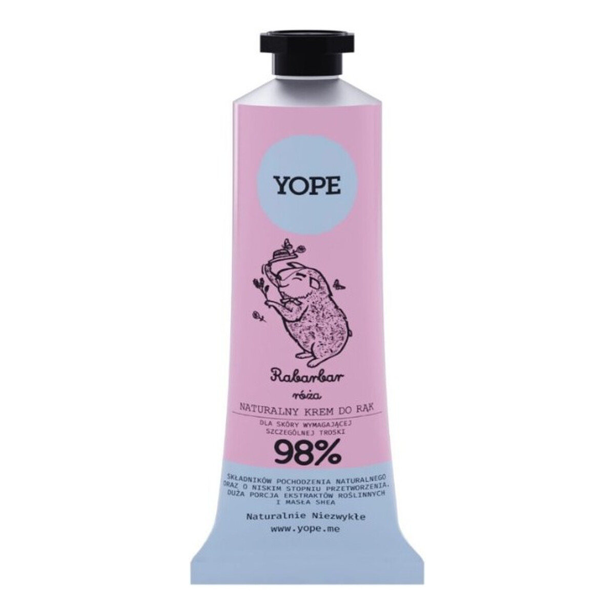 Yope Naturalny krem do rąk i ciała Rabarbar i Róża 50ml