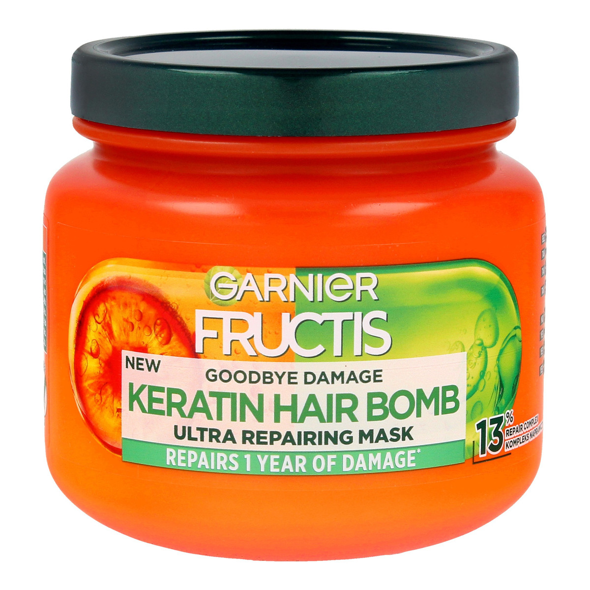 Garnier Fructis Goodbye Damage Keratin Hair Bomb Odbudowująca maska do włosów 320ml