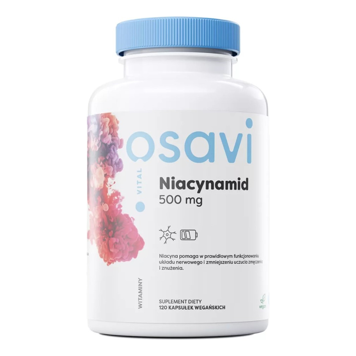 Osavi Niacynamid 500mg suplement diety 120 kapsułek