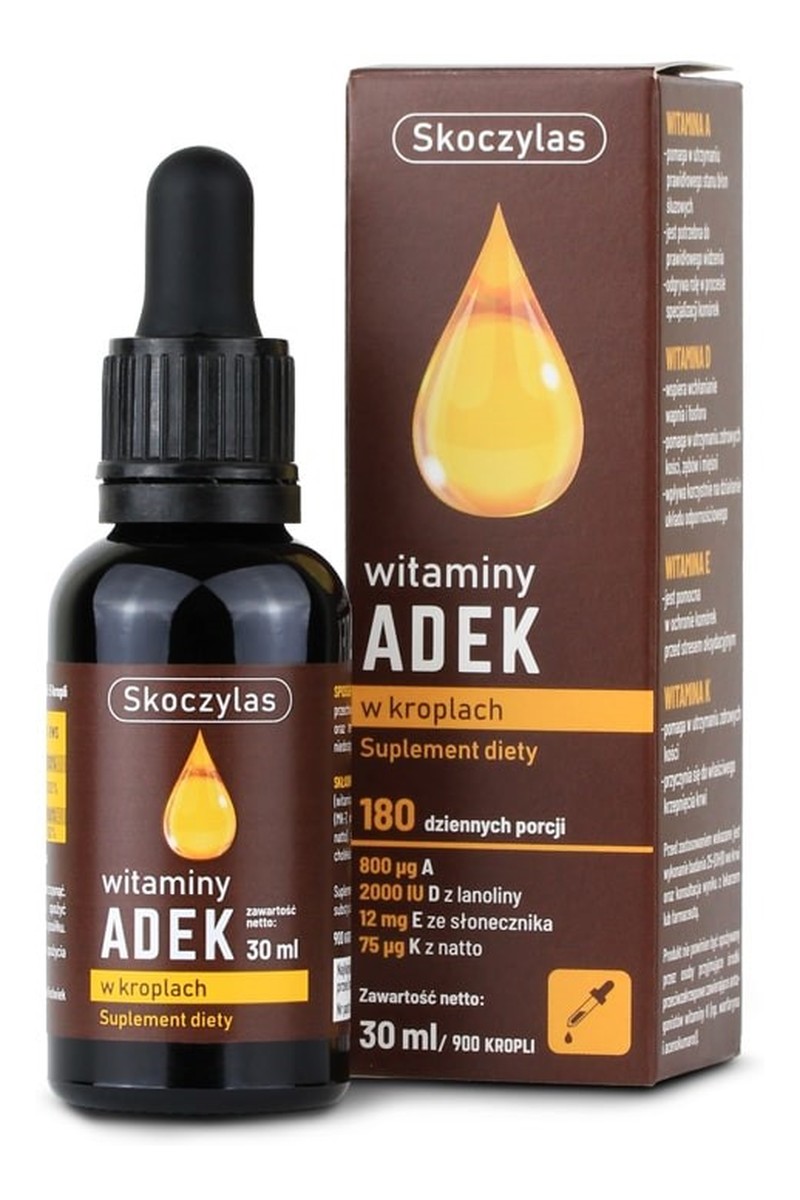 Witaminy adek suplement diety w kroplach
