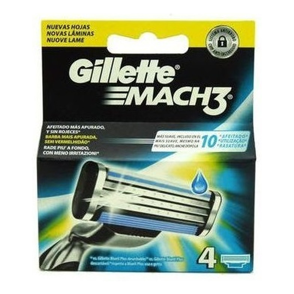 Gillette Mach 3 wymienne ostrza do maszynki do golenia 4szt