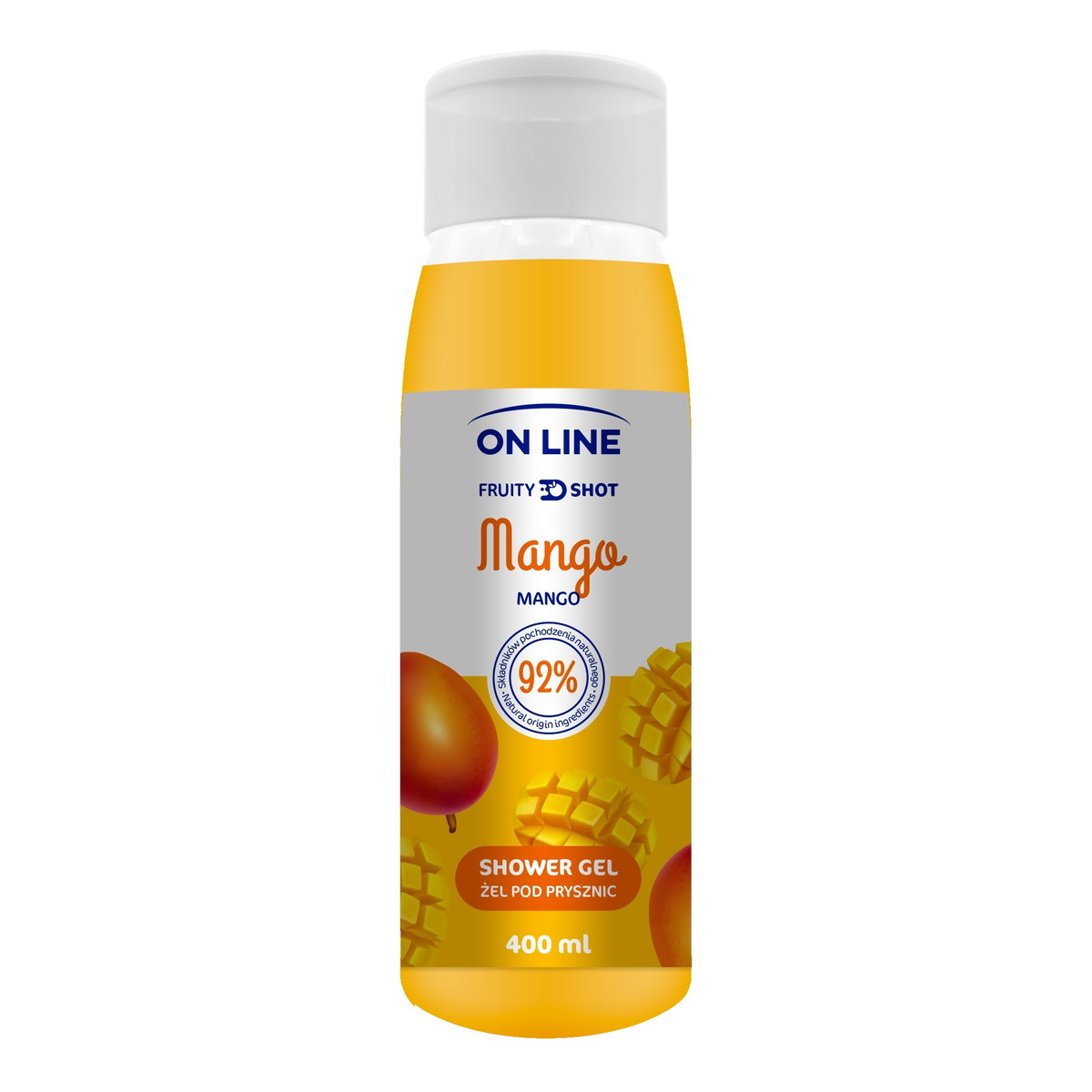 On Line Fruity Shot Żel pod prysznic Mango 400ml