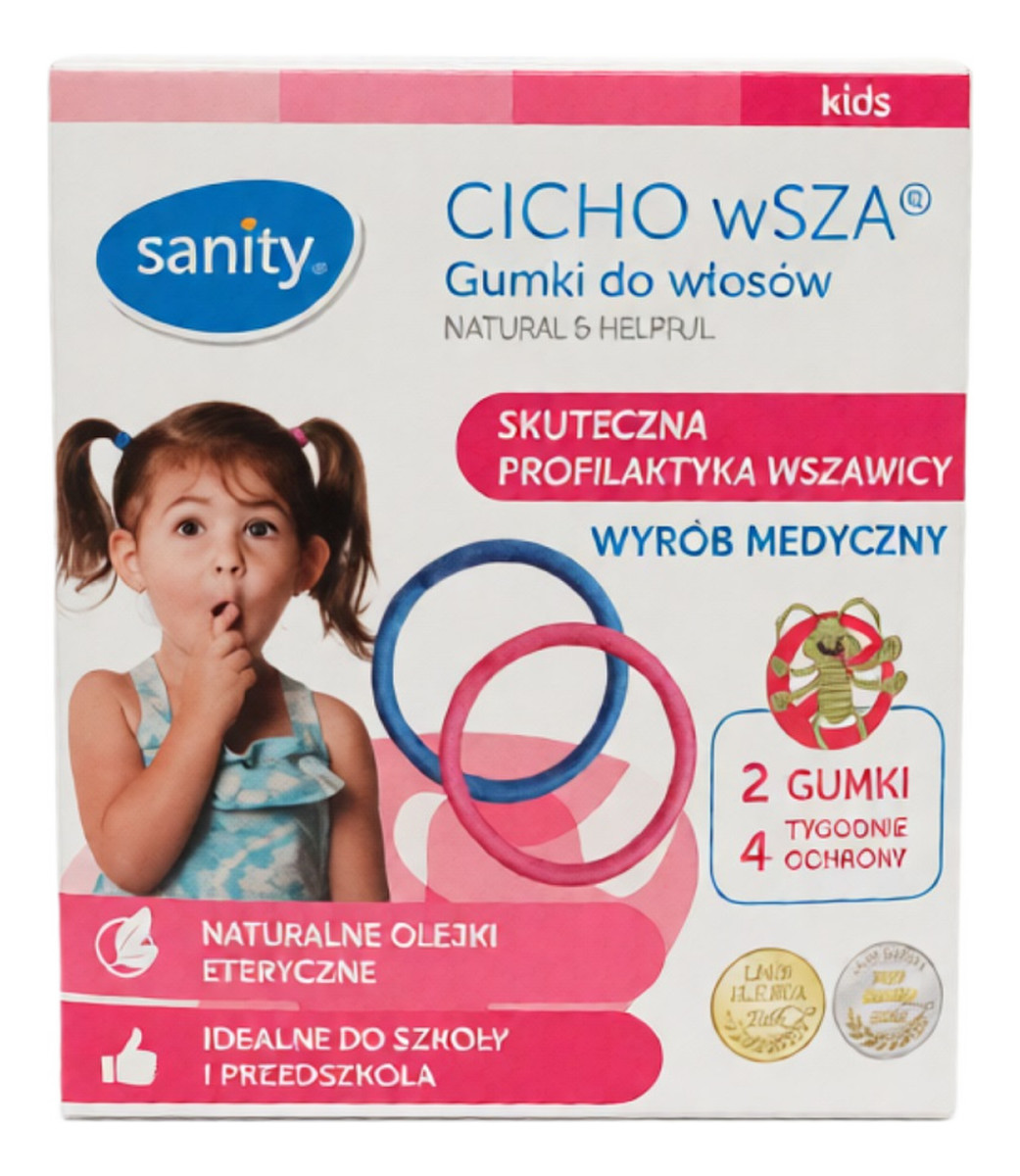 Kids CICHO wSZA gumki na wszy 2szt