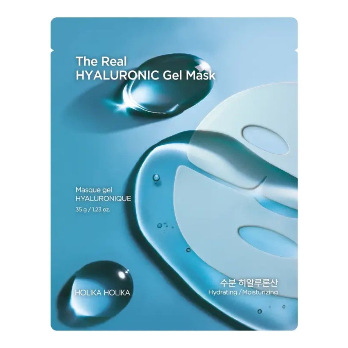 Holika Holika The real hyaluronic gel mask hydrożelowa maska całonocna dla suchej i odwodnionej skóry 35g