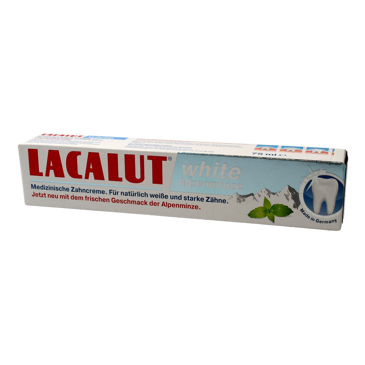 Lacalut White Alpenminze Pasta do zębów zapewniająca wybielenie 75ml
