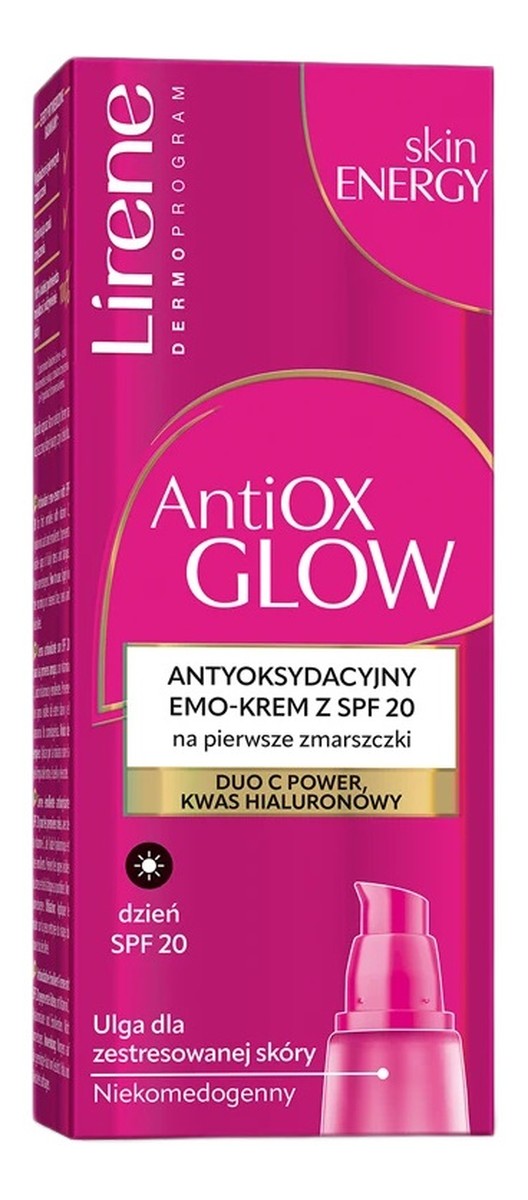 antyoksydacyjny emo-krem z SPF20 na pierwsze zmarszczki