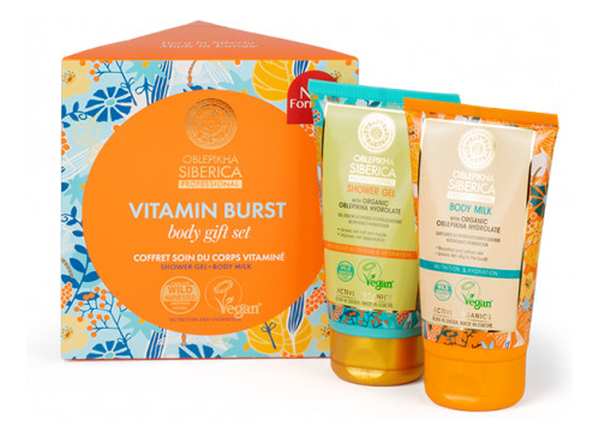 Zestaw kosmetyków do pielęgnacji ciała Żel pod prysznic Vitamin Burst + Mleczko do ciała