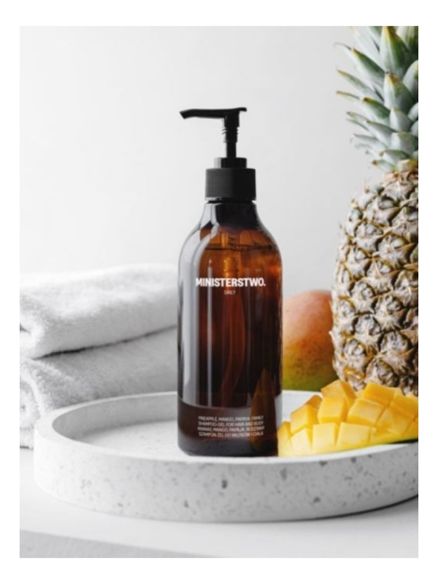 szampon - żel rodzinny 3w1 do rąk, ciała i włosów ananas mango papaja