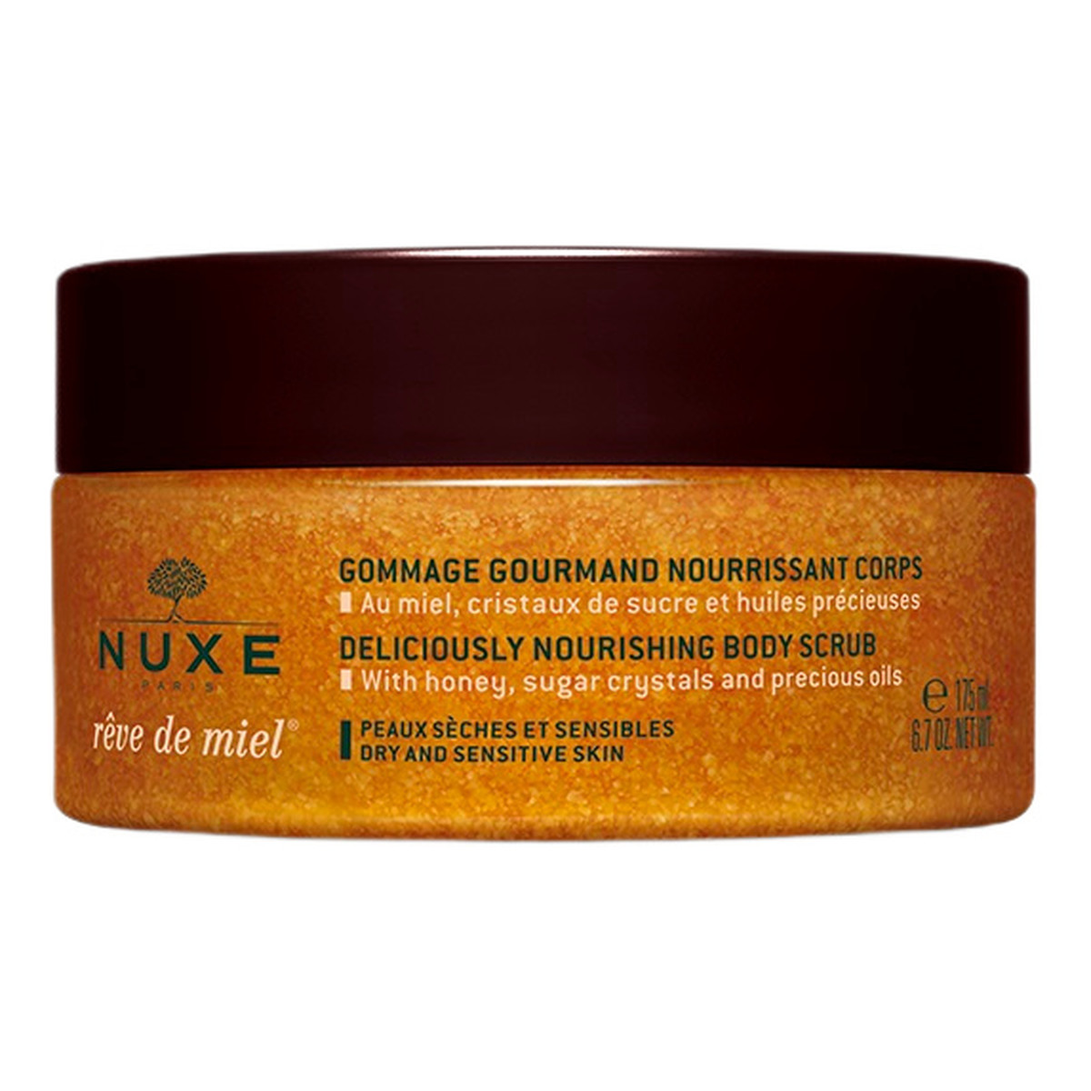 Nuxe Reve de miel smakowicie odżywczy peeling do ciała 175ml
