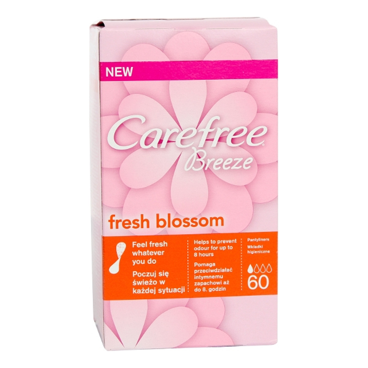 Carefree Fresh Blossom Breeze Wkładki Higieniczne 60szt.